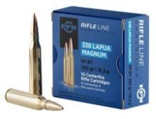 PPU PP338H Standard Rifle 338 Lapua Mag 250 gr Hollow Point Boat Tail 10 Per Box