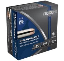 Fiocchi 44XTP25 Hyperformance 44RemMag 240gr Hornady XTP Hollow Point 25 Per Box