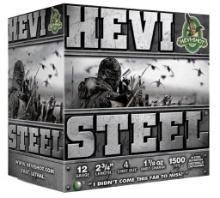 HEVIShot HS61224 HEVISteel Waterfowl 12 Gauge 2.75 1 18 oz 4 Shot 25 Per Box