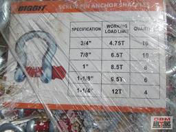Diggit Screw Pin Lifting Anchor Shackles 10-3/4" 4.75 Ton 10-7/8" 6.5 Ton 8-1" 8.5 Ton 6-1 1/8" 9.