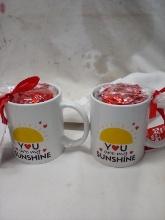 You are my Sunshine mugs x2 with hard candy