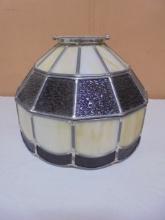 Round Stained Leaded Glass Lamp Shade