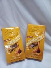 2 5.1oz Bags of Lindt Lindor Milk Chocolate Caramel Truffles