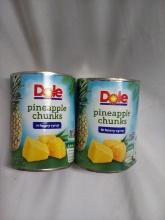 Dole Pineapple Chunks in heavy syrup