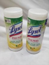 2 Rolls of 30 Lysol Fresh Citrus Scent Disinfecting Wipes