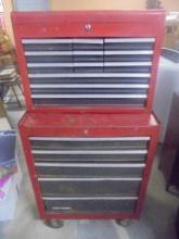 Craftsman 2pc Rolling Tool Box w/ Some Tools