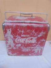 Antique Metal Coca-Cola Cooler
