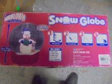 Airblown Snowman Snow Globe