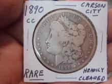 1890 Carson City Mint Morgan Silver Dollar