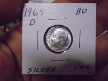 1964 D Mint Silver Roosevelt Dime
