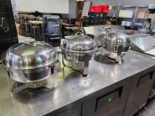 Round Stainless Steel Chafers