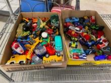 2 BOXES OF TOY CARS