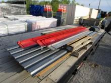2) PALLETS METAL SHEETS AND "L" METAL
