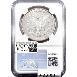 1880 8/7-CC Morgan Silver Dollar NGC MS65+ PL VAM-