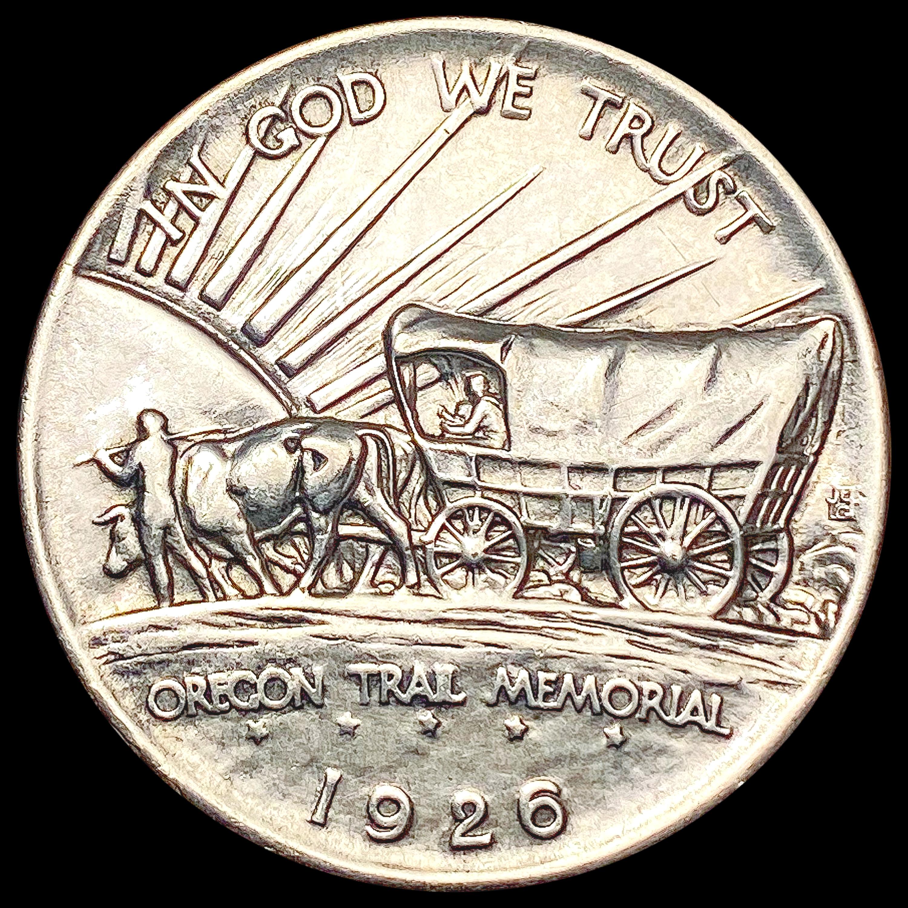 1926-S Oregon Trail Half Dollar CHOICE AU