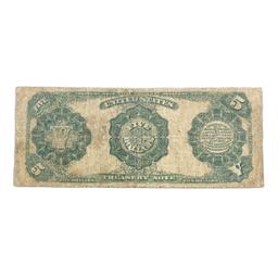 1891 $5 GEN. GEORGE THOMAS TREASURY COIN NOTE