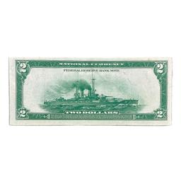 1918 $2 FRBN DALLAS, TX AU