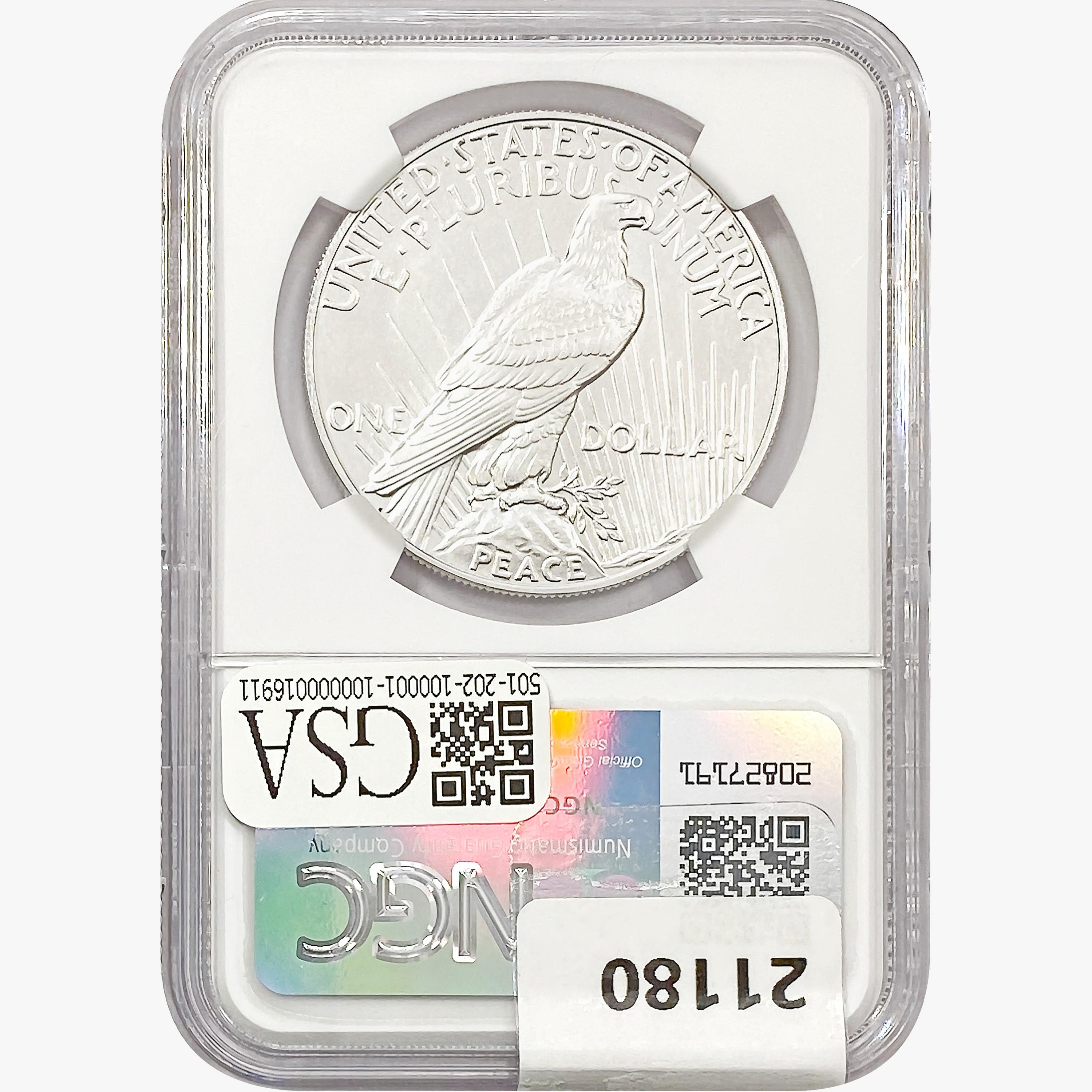 2023 Silver Peace Dollar PCGS MS70
