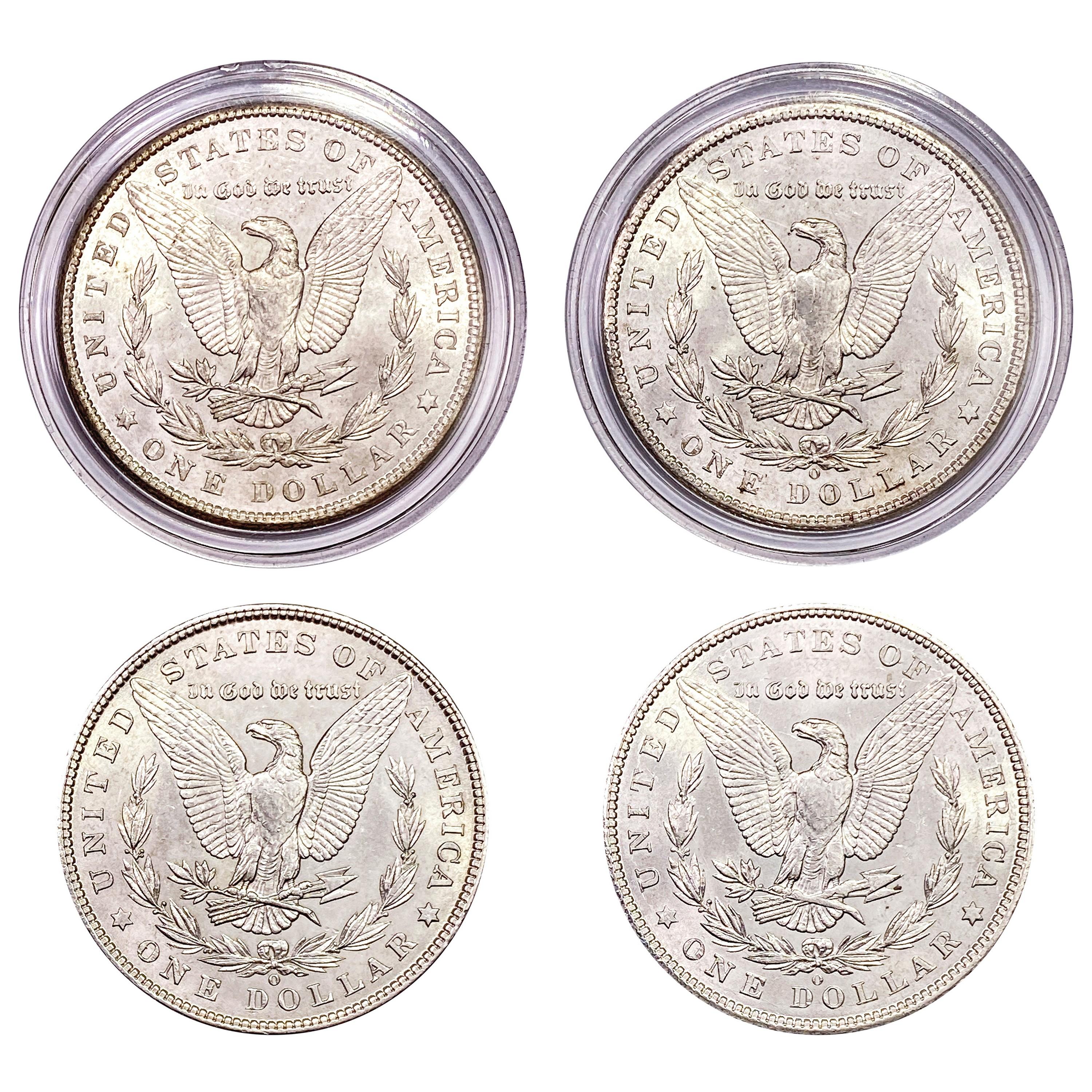 1900-1904 UNC Morgan Silver Dollars [4 Coins]