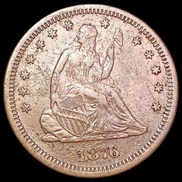 1876-S Seated Liberty Quarter CLOSELY UNCIRCULATED