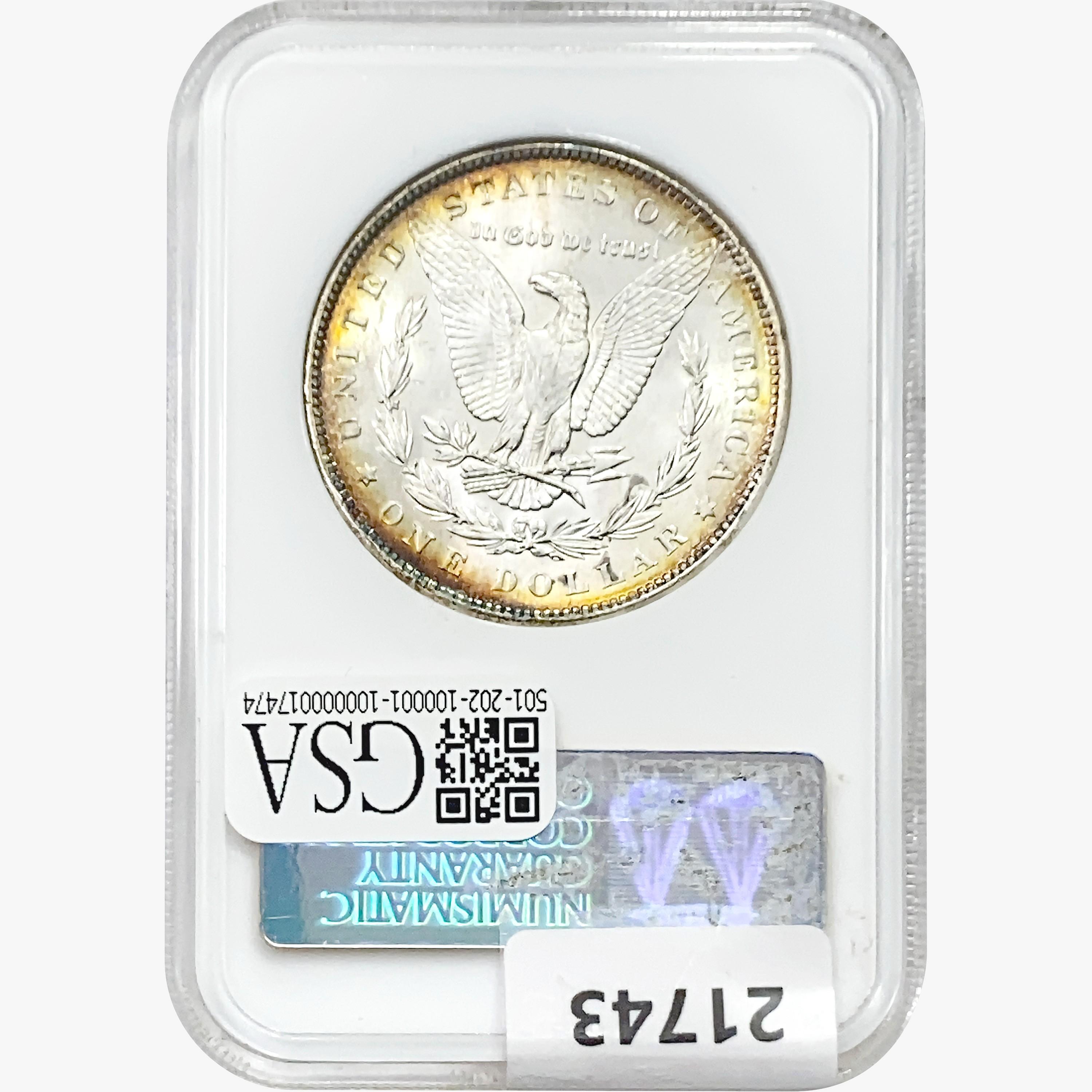 1890 Morgan Silver Dollar NGC MS63
