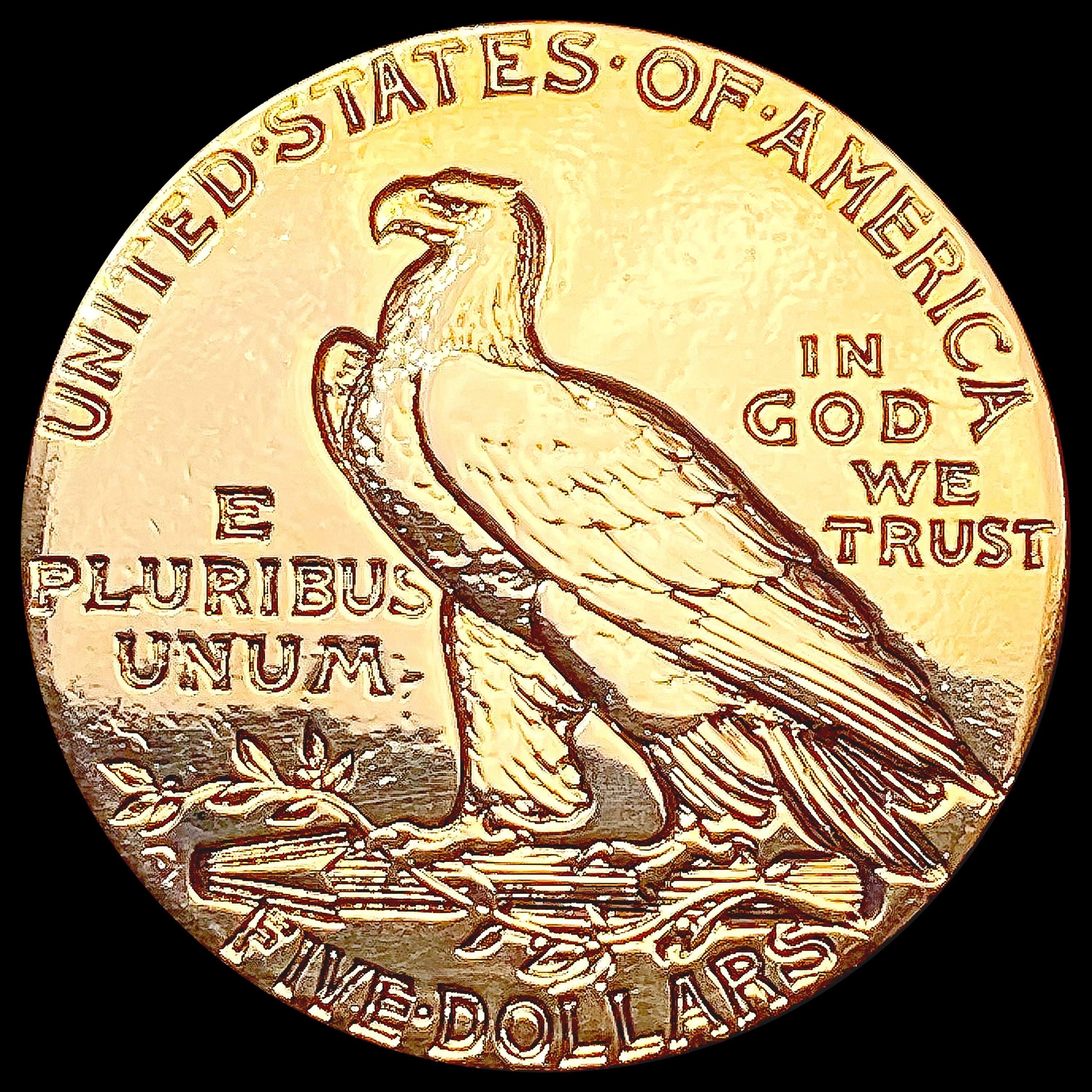 1909-D $5 Gold Half Eagle HIGH GRADE