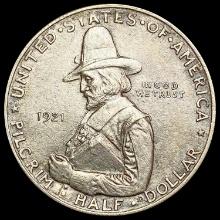 1921-D Pilgrim Half Dollar CLOSELY UNCIRCULATED