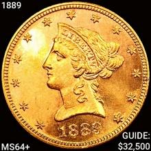 1889 $10 Gold Eagle CHOICE BU+