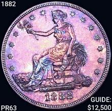 1882 Silver Trade Dollar CHOICE PROOF