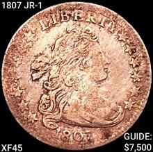 1807 JR-1 Draped Bust Dime NEARLY UNCIRCULATED
