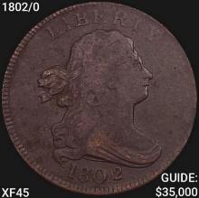 1802/0 Draped Bust Half Cent NEARLY UNCIRCULATED