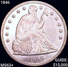 1846 Seated Liberty Dollar CHOICE BU+