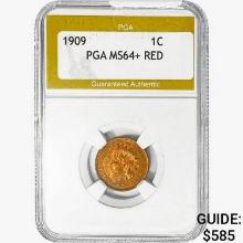 1909 Indian Head Cent PGA MS64+ RED