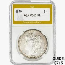 1879 Morgan Silver Dollar PGA MS65