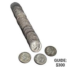 1946-1964 Roosevelt Dime Roll [50 Coins]