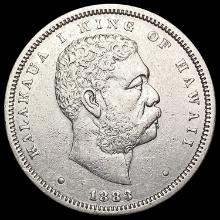 1883 Kingdom of Hawaii Half Dollar CHOICE AU