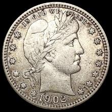 1902 Barber Quarter NEARLY UNCIRCULATED