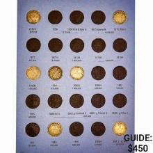 1870-1936 Canada Silver 10 Cent Album [47 Coins]