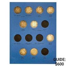 1870-1909 Canada 25c Album (26 Coins)