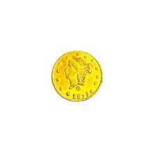 1871 Round California Gold Quarter