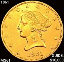 1861 $10 Gold Eagle