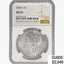 1884-S Morgan Silver Dollar NGC AU55