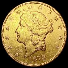 1878 $20 Gold Double Eagle UNCIRCULATED
