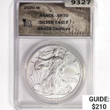 2020-W American Silver Eagle ANACS SP70