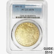 1891-O Morgan Silver Dollar PCGS AU58