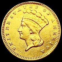 1873 Rare Gold Dollar NEARLY UNCIRCULATED