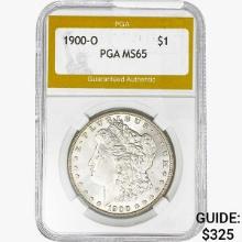 1900-O Morgan Silver Dollar PGA MS65