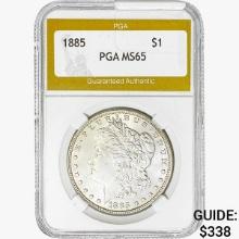 1885 Morgan Silver Dollar PGA MS65