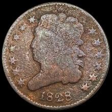 1828 13 Stars Classic Head Half Cent NICELY CIRCULATED