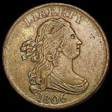 1806 Draped Bust Half Cent CLOSELY UNCIRCULATED